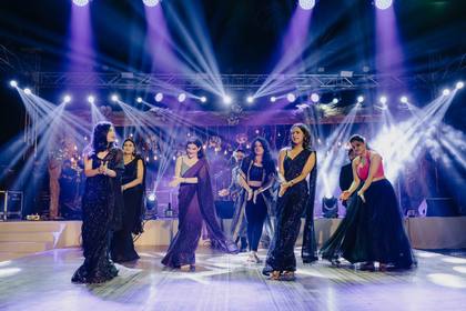Stage and Backdrop — Sangeet decor — Planet Hollywood